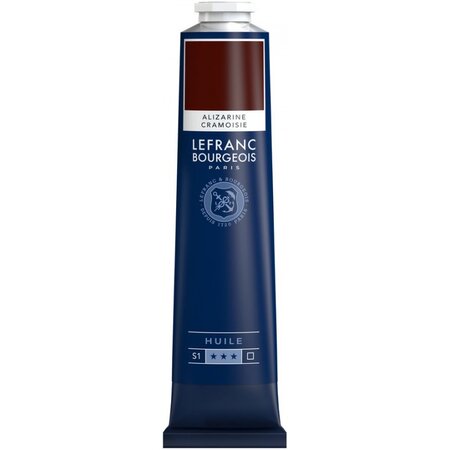 Peinture à l'huile en tube alizarine cramoisie 150ml - lefranc & bourgeois