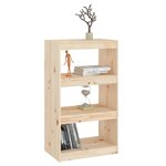 vidaXL Bibliothèque/Séparateur de pièce 60x30x103 5 cm Bois de pin