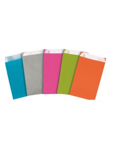 (1 lot  de 250 pochettes) pochette cadeau kraft acidulé orange