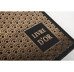 Livre D'or 140 Pages Tranche Or - Format 21x19cm - Palmyre - Noir Arc De Cercle - Exacompta