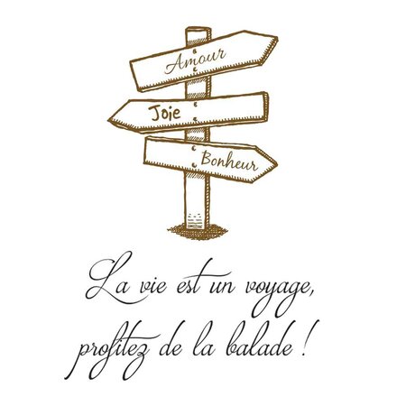 Stickers muraux - la vie est un voyage