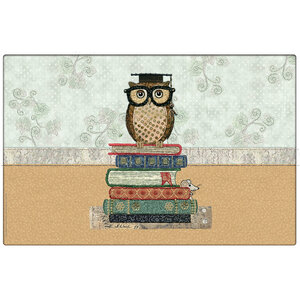 Set de table chouette sur livre