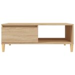 vidaXL Table basse Chêne sonoma 90x60x35 cm Aggloméré