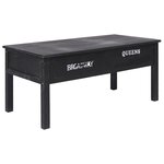vidaXL Table basse Noir 100 x 50 x 45 cm Bois