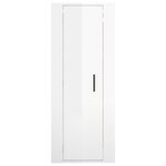 vidaXL Meuble TV mural Blanc brillant 40x34 5x100 cm