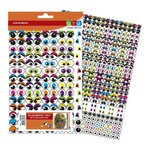 1188 gommettes adhésives - yeux