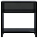vidaXL Table de chevet Noir brillant 40 x 30 x 40 cm Aggloméré