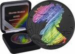 Pièce de monnaie en argent 1 dollar g 31.1 (1 oz) millésime 2022 rainbow space american eagle
