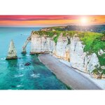 Puzzle 1000 pieces - les falaises d'etretat - nathan - puzzle adultes - des 12 ans