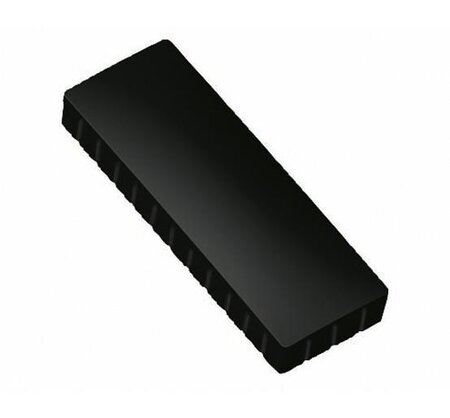 Boite de 10 Aimants MAULsolid 54x19 mm Puiss. 1 kg Noir MAUL