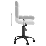 vidaXL Chaises pivotantes à manger lot de 4 gris clair velours