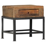 vidaXL Table de chevet 40 x 35 x 40 cm Bois de récupération massif