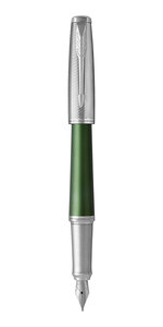 PARKER Urban Premium - Stylo Plume, vert, attributs chromés, plume moyenne, en écrin