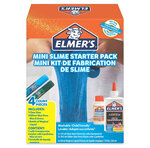 Elmer's mini kit fabrication slime  1 flacon colle transparente  2 stylos colle bleu et vert pailletés  1 flacon de liquide magique