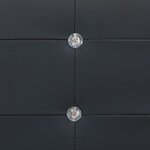 vidaXL Lit avec matelas Noir Similicuir 160 x 200 cm