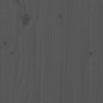 vidaXL Cadre de lit Gris Bois massif 120x200 cm