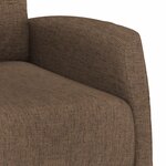 vidaXL Fauteuil de massage Marron Tissu