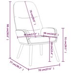 vidaXL Chaise de relaxation Gris foncé Tissu