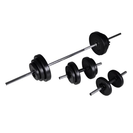 vidaXL Haltère 2 Pièces 30 5 kg