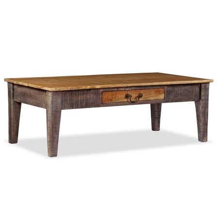 vidaXL Table basse Bois massif Vintage 118 x 60 x 40 cm