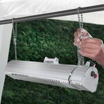 Eurom chauffage pour patio "golden 2000 amber smart" 2000 w argenté