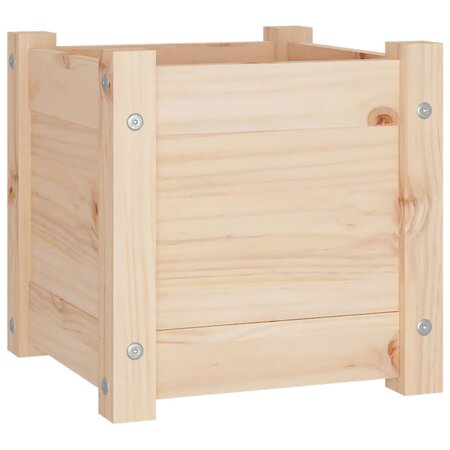 vidaXL Jardinière d'extérieur 31x31x31 cm Bois de pin massif