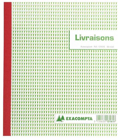 Manifold livraisons 21x18cm 50 feuillets dupli autocopiants exacompta