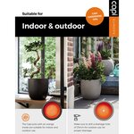 Capi Jardinière Urban Smooth Carrée 40 x 40 x 40 cm Noir KBL903