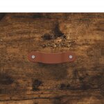 vidaXL Buffet haut Chêne fumé 69 5x34x180 cm Bois d'ingénierie