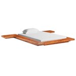 vidaXL Cadre de lit Futon japonais Bois d'acacia massif 120x200 cm