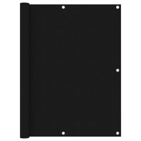 vidaXL Écran de balcon Noir 120x300 cm Tissu Oxford