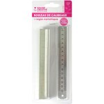 Rouleau de calibrage et règle métallique pour Fimo