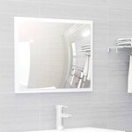 vidaXL Ensemble de meubles de salle de bain Blanc Aggloméré