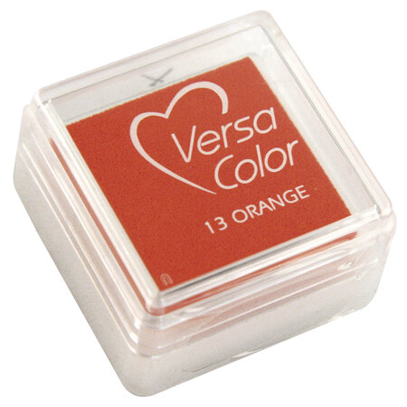 Tampon encreur "Versacolor"  orange  2 5x2 5 cm