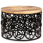 vidaXL Table basse Bois de manguier massif 60 x 40 cm