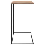 vidaXL Table d'appoint Noir 55x35x66 cm Bois d'ingénierie