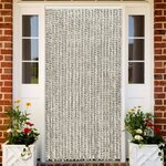 vidaXL Moustiquaire Gris clair et gris foncé 100x220 cm Chenille
