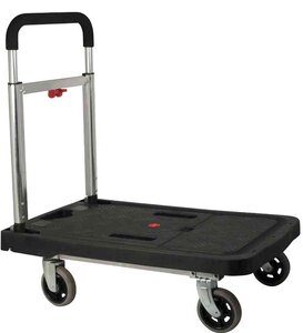 Chariot à Roulettes Pllateforme plastique 675 x 405 mm 150 Kg PAVO