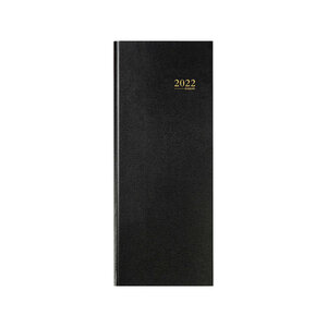 Agenda journalier 2022 saturnus 0.111 - 12 8 x 33 cm - noir - brepols