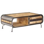 vidaXL Table basse 100 x 50 x 35 cm Bois de manguier massif