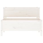 vidaXL Jardinière Blanc 110x84x75 cm Bois massif de pin