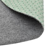 vidaXL Gazon artificiel avec picots Dia.170 cm Gris Rond