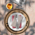 Set de table bon appetit rond en toile de jute 38 cm
