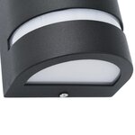 vidaXL Appliques murales d'extérieur 2 Pièces 35 W Noir Demi-rond