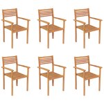 vidaXL Ensemble de salle à manger de jardin 7 Pièces Bois de teck massif