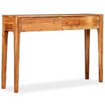 vidaXL Table console Bois massif 118 x 30 x 80 cm
