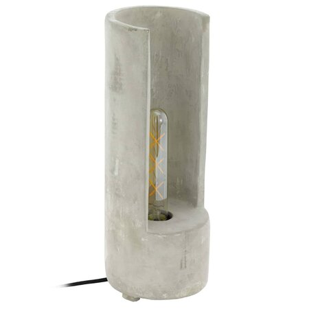 Eglo lampe de table lynton 37 cm béton gris