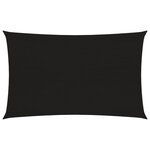 vidaXL Voile d'ombrage 160 g/m² Noir 2x4 5 m PEHD