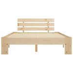 vidaXL Cadre de lit Bois de pin massif 120 x 200 cm
