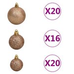 vidaXL Sapin de Noël artificiel LED et flocons de neige Vert 400 cm
